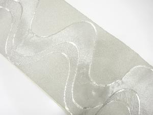 アンティーク　流水模様織り出し袋帯（材料）